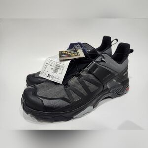 Salomon X Ultra 4 GTX GoreTex Hiking Sneakers Men's Sz 11.5 Black Gray Trail NWT